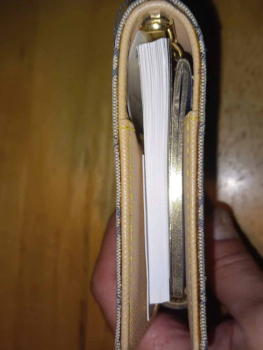 Louis Vuitton Denim Mini Lin Agenda Organzier